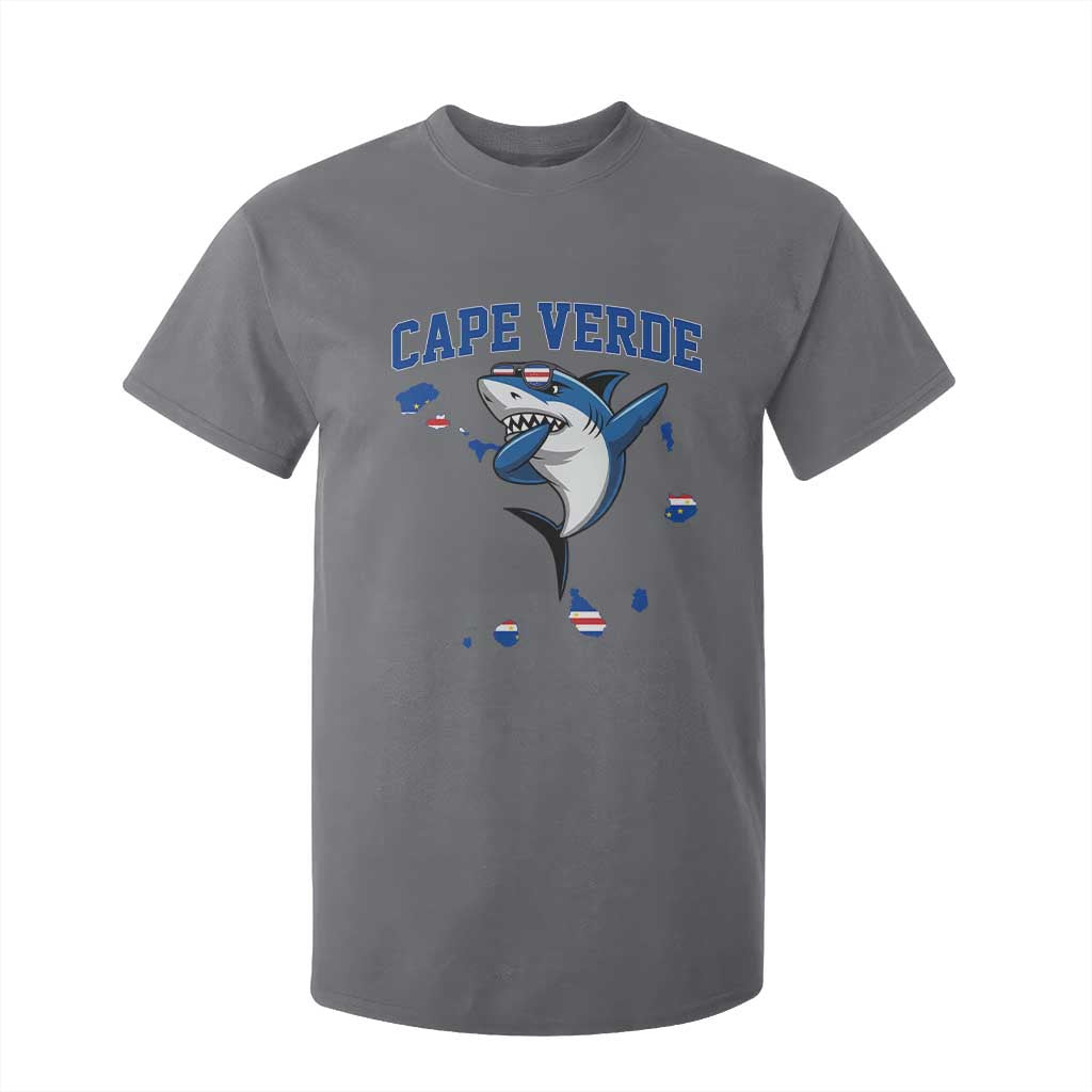 Cape Verde Flag Map Shark Cape Verdean Roots T Shirt For Kid