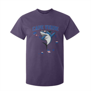 Cape Verde Flag Map Shark Cape Verdean Roots T Shirt For Kid