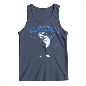 Cape Verde Flag Map Shark Cape Verdean Roots Tank Top