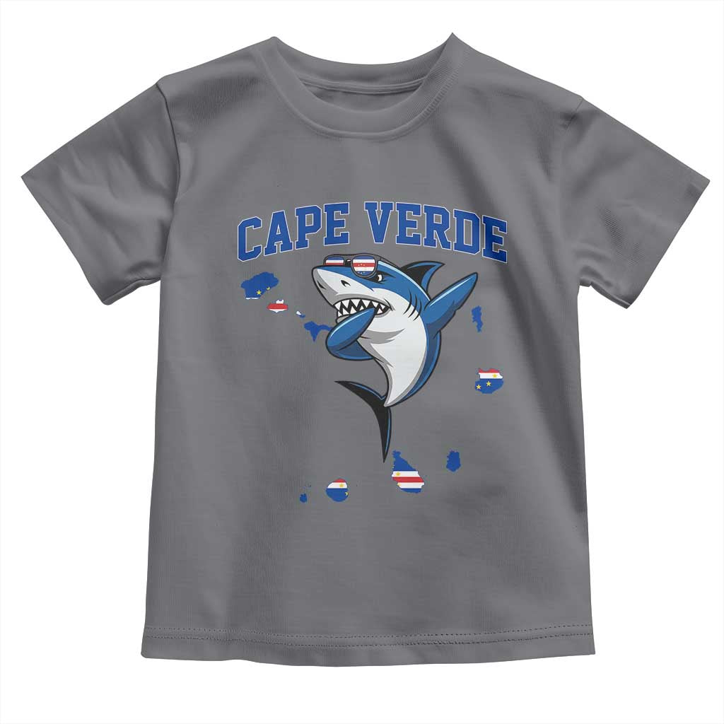 Cape Verde Flag Map Shark Cape Verdean Roots Toddler T Shirt