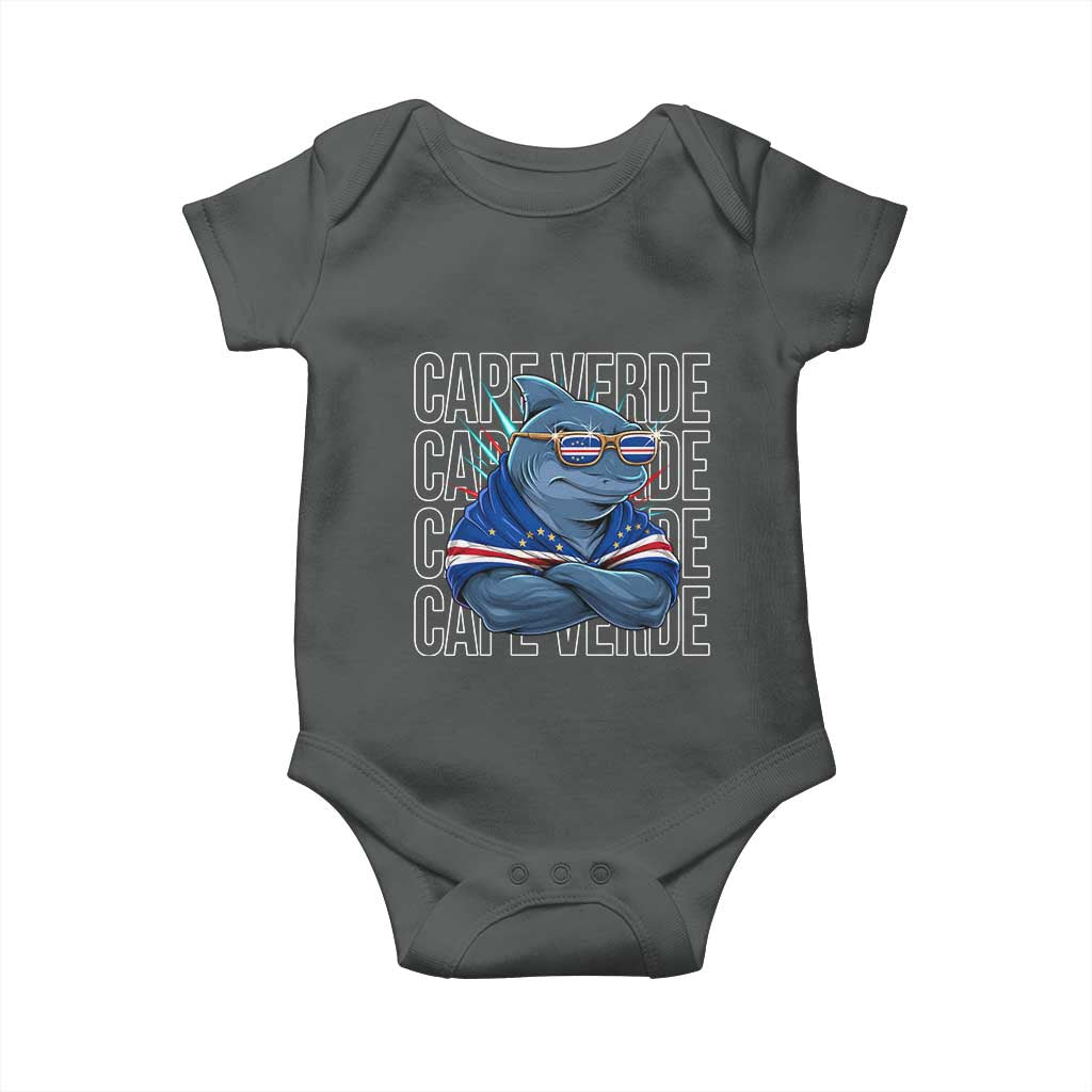 Cape Verde Flag Shark Cape Verdean Roots Cabo Verde Baby Onesie