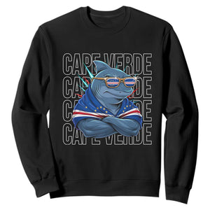 Cape Verde Flag Shark Cape Verdean Roots Cabo Verde Sweatshirt