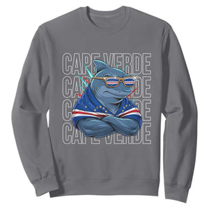 Cape Verde Flag Shark Cape Verdean Roots Cabo Verde Sweatshirt