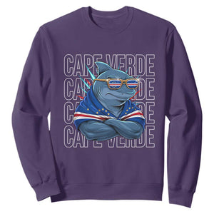 Cape Verde Flag Shark Cape Verdean Roots Cabo Verde Sweatshirt