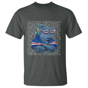 Cape Verde Flag Shark Cape Verdean Roots Cabo Verde T Shirt