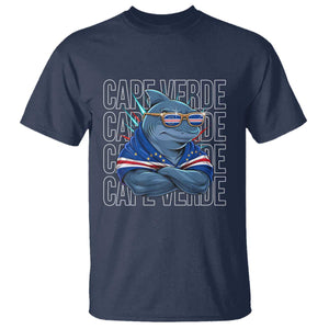 Cape Verde Flag Shark Cape Verdean Roots Cabo Verde T Shirt