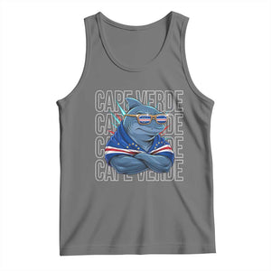 Cape Verde Flag Shark Cape Verdean Roots Cabo Verde Tank Top