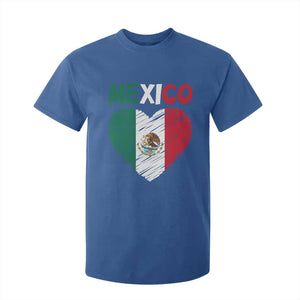 Mexican Flag Heart Mexico City Independence Day Gift T Shirt For Kid TS14 Royal Blue Print Your Wear