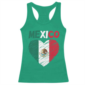 Mexican Flag Heart Mexico City Independence Day Gift Racerback Tank Top TS14 Irish Green Print Your Wear