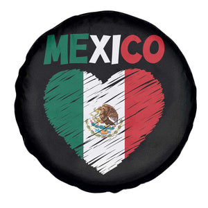 Mexican Flag Heart Mexico City Independence Day Gift Spare Tire Cover TS14 Print Your Wear