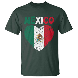 Mexican Flag Heart Mexico City Independence Day Gift T Shirt TS14 Print Your Wear