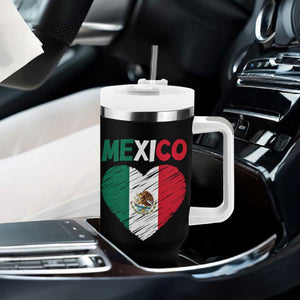 Mexican Flag Heart Mexico City Independence Day Gift Tumbler With Handle TS14 Print Your Wear