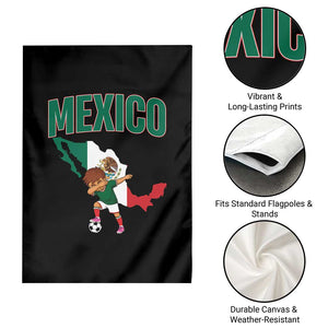 Mexico Soccer Boy Dabbing Boy Mexican Flag Map Garden Flag TS14 Print Your Wear