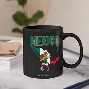 Mexico Soccer Boy Dabbing Boy Mexican Flag Map Coffee Mug TS14 Print Your Wear