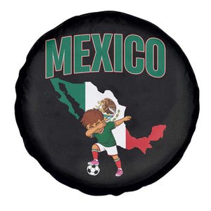 Mexico Soccer Boy Dabbing Boy Mexican Flag Map Spare Tire Cover TS14 Print Your Wear