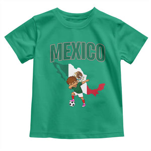 Mexico Soccer Boy Dabbing Boy Mexican Flag Map Toddler T Shirt TS14 Irish Green Print Your Wear
