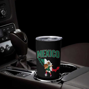 Mexico Soccer Boy Dabbing Boy Mexican Flag Map Tumbler Cup TS14 Print Your Wear
