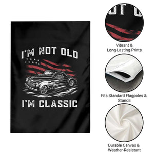 I'm Not Old I'm Classic Garden Flag 1941 American Classic Hotrod TS14 Print Your Wear