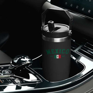 Mexico Mexican Flag Vintage Pride Flip Straw Tumbler TS14 Print Your Wear