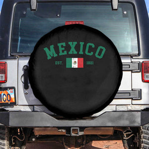 Mexico Mexican Flag Vintage Pride Spare Tire Cover TS14 No hole Black Print Your Wear