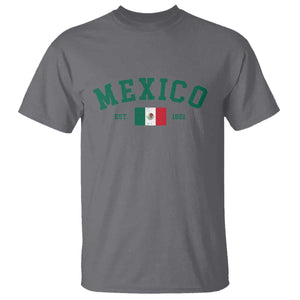 Mexico Mexican Flag Vintage Pride T Shirt TS14 Charcoal Print Your Wear