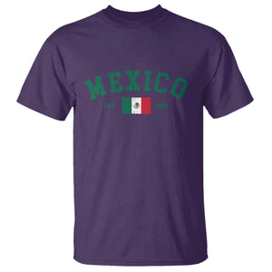 Mexico Mexican Flag Vintage Pride T Shirt TS14 Purple Print Your Wear