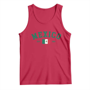 Mexico Mexican Flag Vintage Pride Tank Top TS14 Red Print Your Wear