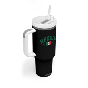 Mexico Mexican Flag Vintage Pride Tumbler With Handle TS14 Print Your Wear