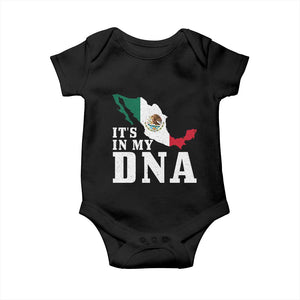 It's in My DNA Mexican Proud Hispanic Gift Mexico Flag Baby Onesie TS14 Black Print Your Wear