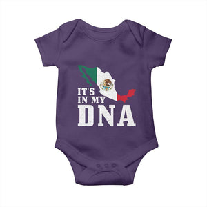 It's in My DNA Mexican Proud Hispanic Gift Mexico Flag Baby Onesie TS14 Purple Print Your Wear