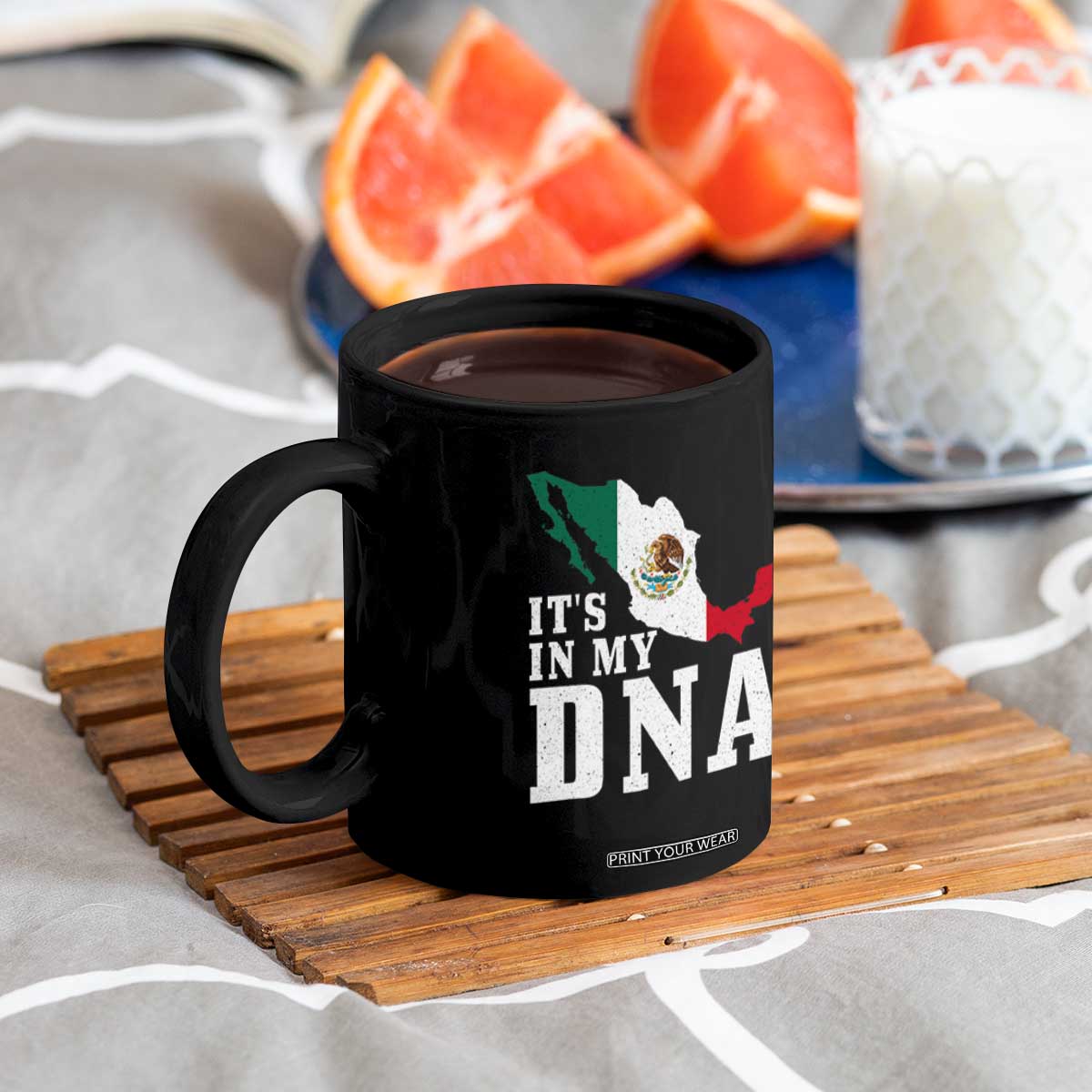 It's in My DNA Mexican Proud Hispanic Gift Mexico Flag Coffee Mug TS14 Print Your Wear