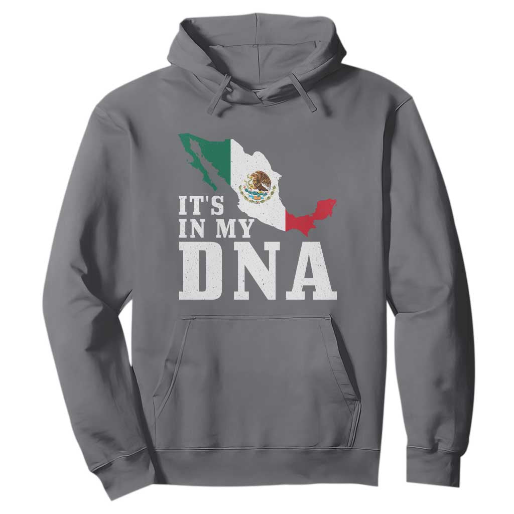 It's in My DNA Mexican Proud Hispanic Gift Mexico Flag Hoodie TS14 Charcoal Print Your Wear