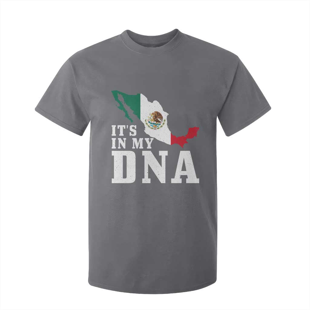 It's in My DNA Mexican Proud Hispanic Gift Mexico Flag T Shirt For Kid TS14 Charcoal Print Your Wear