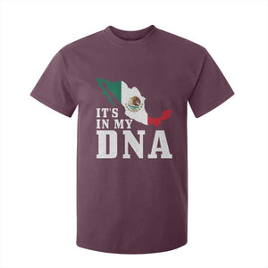 It's in My DNA Mexican Proud Hispanic Gift Mexico Flag T Shirt For Kid TS14 Maroon Print Your Wear