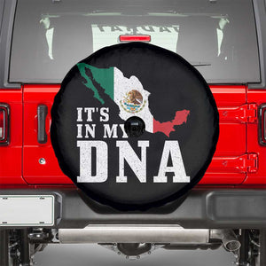 It's in My DNA Mexican Proud Hispanic Gift Mexico Flag Spare Tire Cover TS14 Black Print Your Wear