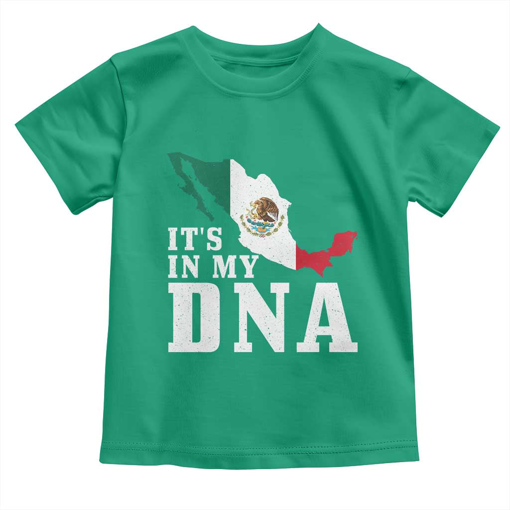 It's in My DNA Mexican Proud Hispanic Gift Mexico Flag Toddler T Shirt TS14 Irish Green Print Your Wear
