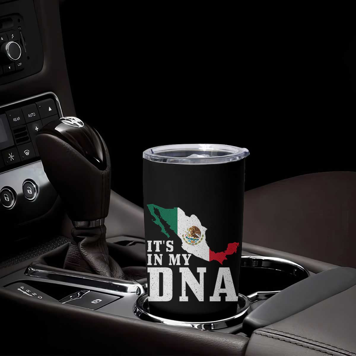 It's in My DNA Mexican Proud Hispanic Gift Mexico Flag Tumbler Cup TS14 Print Your Wear