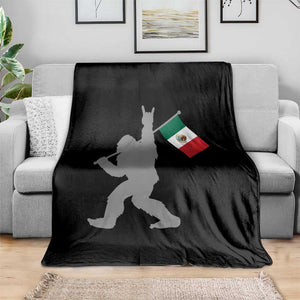 Bigfoot Rock On Hold Mexico Flag Sasquatch Believers Throw Blanket TS14 Print Your Wear