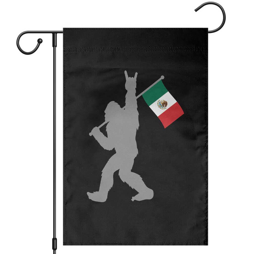 Bigfoot Rock On Hold Mexico Flag Sasquatch Believers Garden Flag TS14 Black Print Your Wear