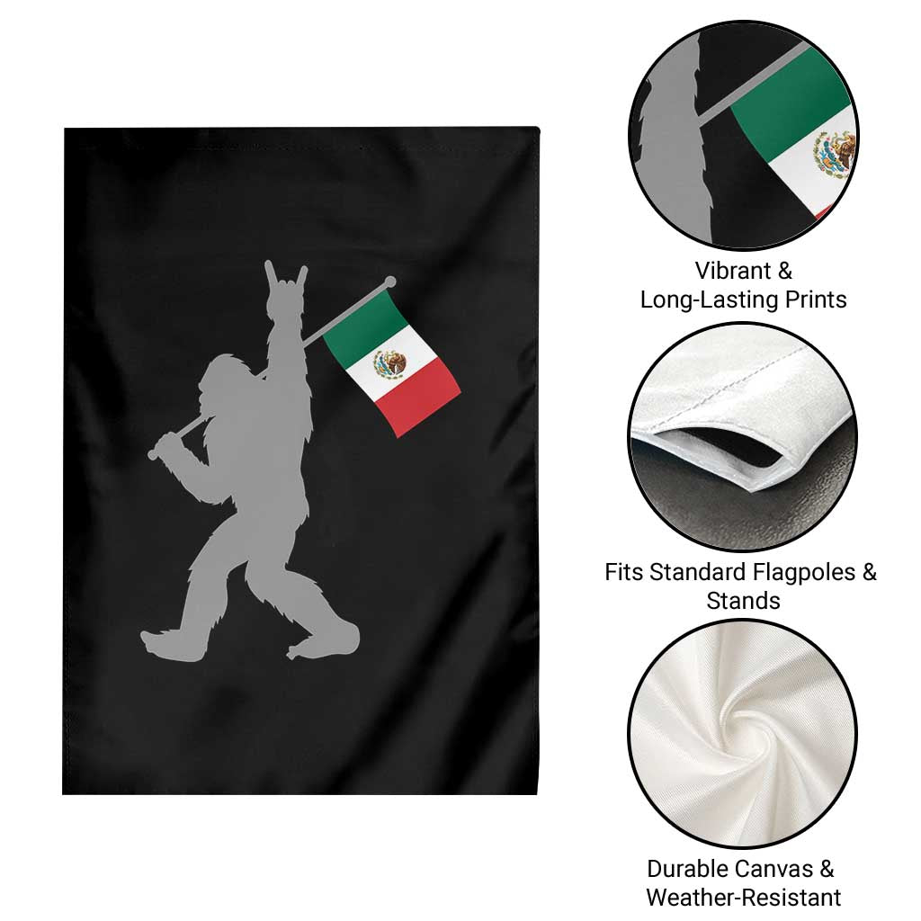 Bigfoot Rock On Hold Mexico Flag Sasquatch Believers Garden Flag TS14 Print Your Wear