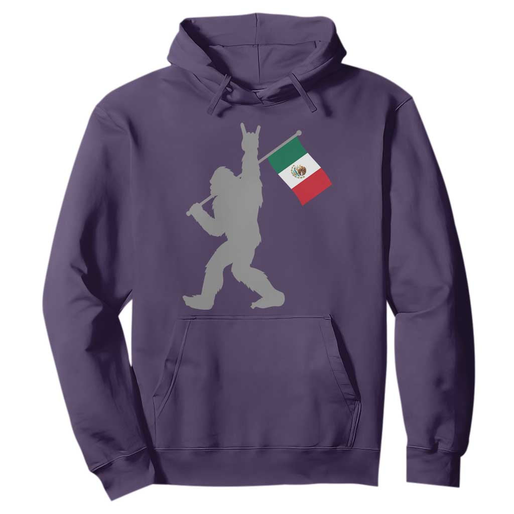 Bigfoot Rock On Hold Mexico Flag Sasquatch Believers Hoodie TS14 Purple Print Your Wear
