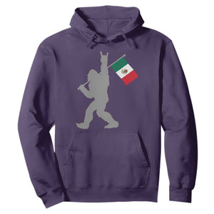 Bigfoot Rock On Hold Mexico Flag Sasquatch Believers Hoodie TS14 Purple Print Your Wear