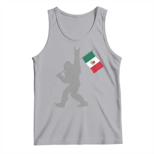 Bigfoot Rock On Hold Mexico Flag Sasquatch Believers Tank Top TS14 Athletic Heather Print Your Wear