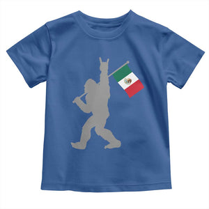 Bigfoot Rock On Hold Mexico Flag Sasquatch Believers Toddler T Shirt TS14 Royal Blue Print Your Wear