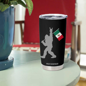 Bigfoot Rock On Hold Mexico Flag Sasquatch Believers Tumbler Cup TS14 Print Your Wear
