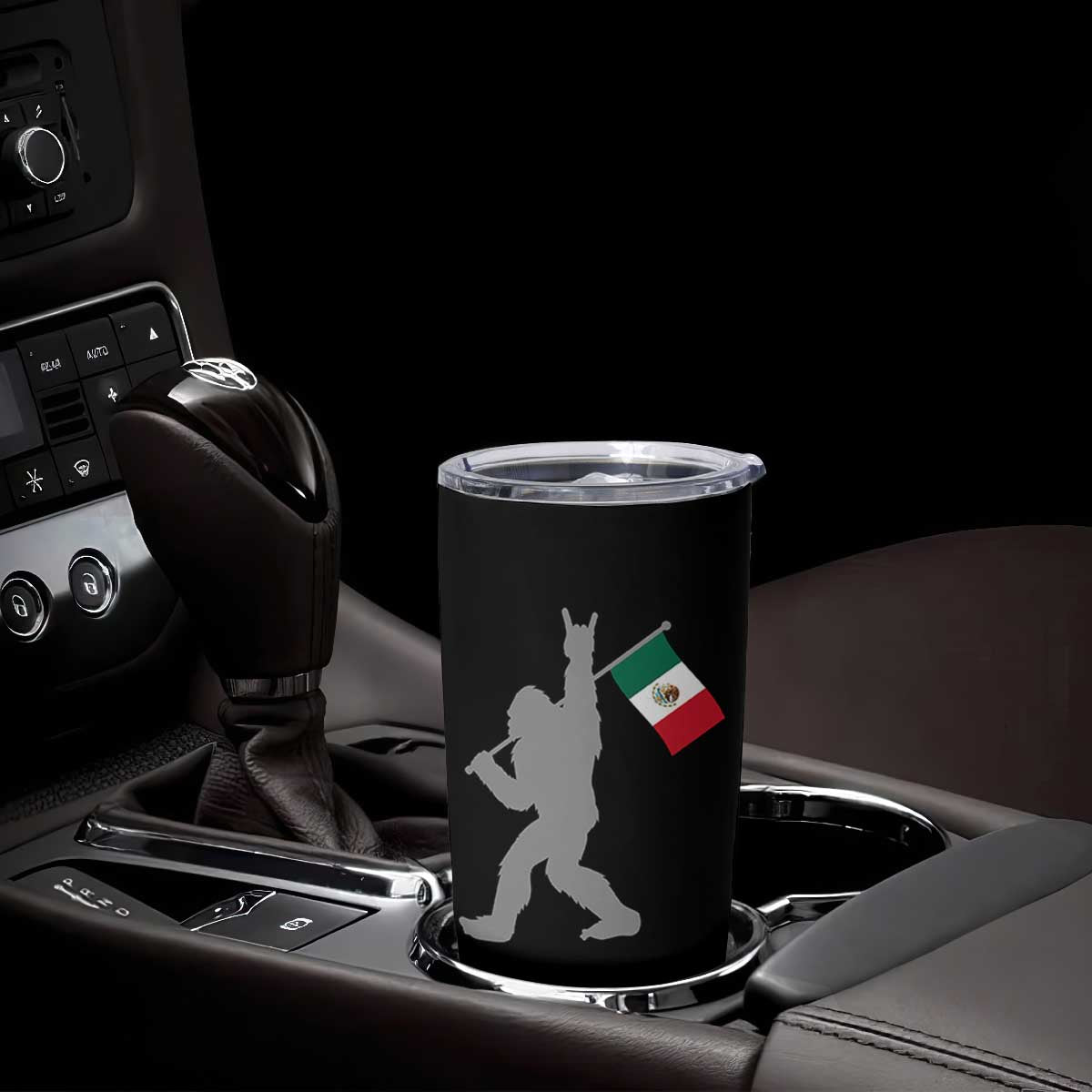 Bigfoot Rock On Hold Mexico Flag Sasquatch Believers Tumbler Cup TS14 Print Your Wear