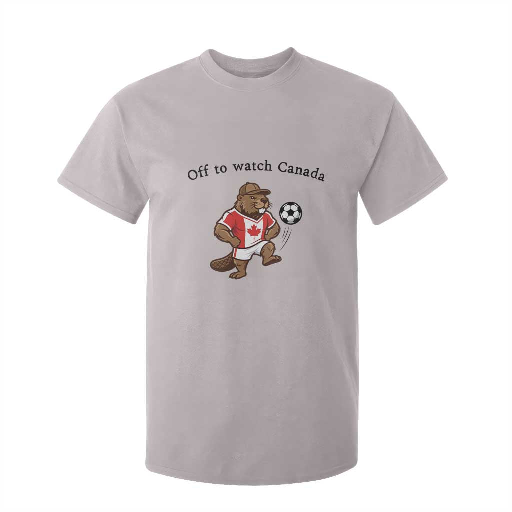 Off to Watch Canada T Shirt For Kid Patriotic Canadian Beaver Football Fan Gift