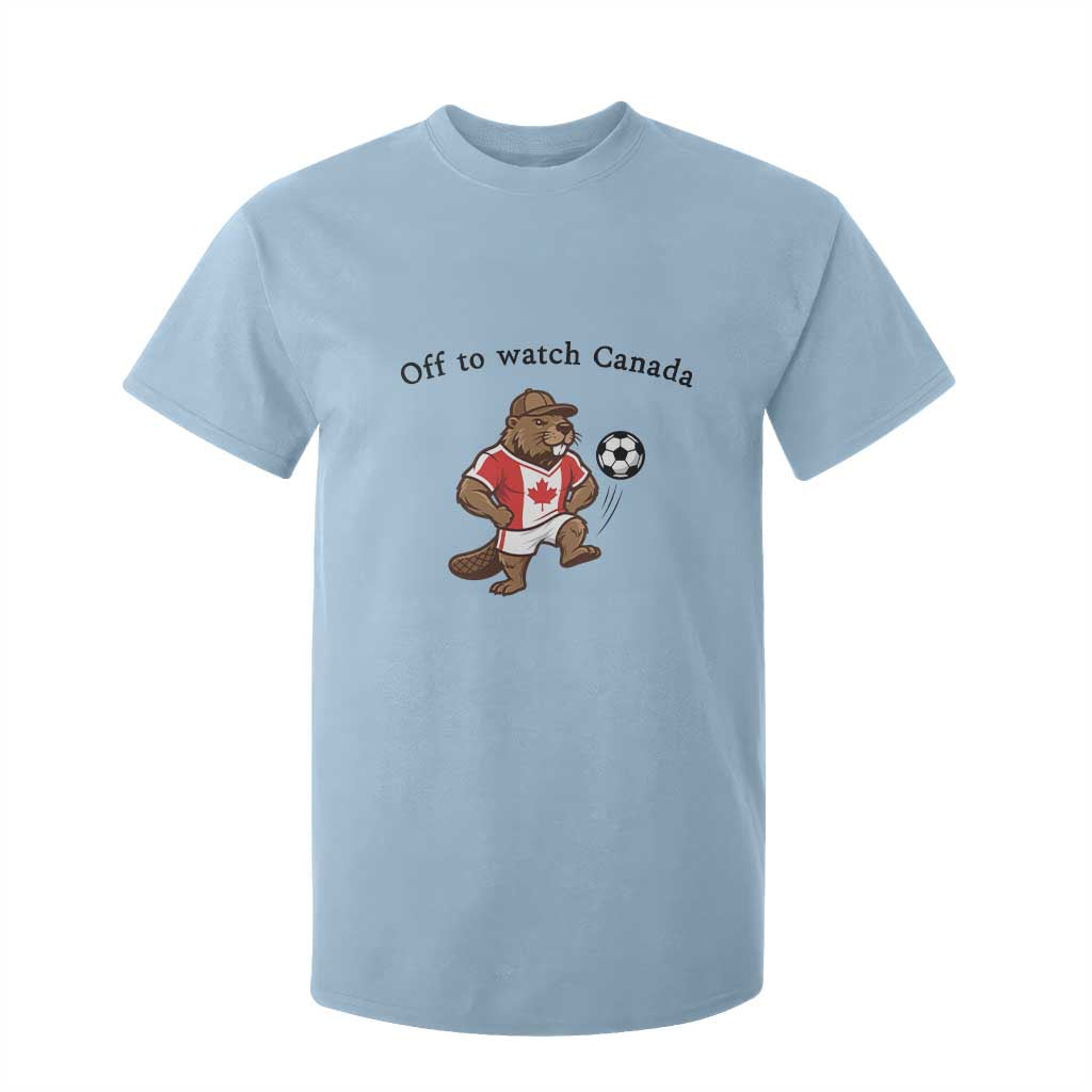 Off to Watch Canada T Shirt For Kid Patriotic Canadian Beaver Football Fan Gift