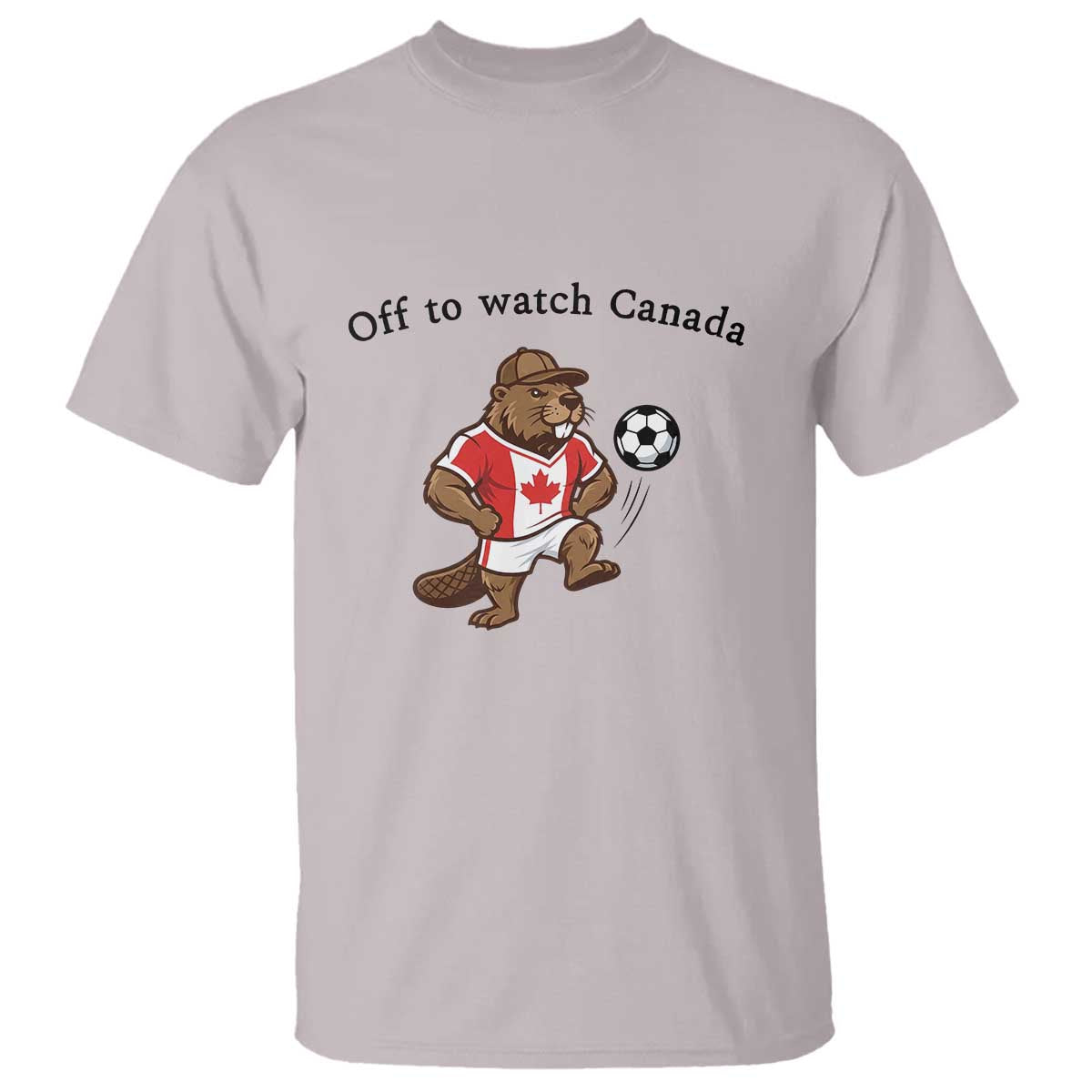 Off to Watch Canada T Shirt Patriotic Canadian Beaver Football Fan Gift