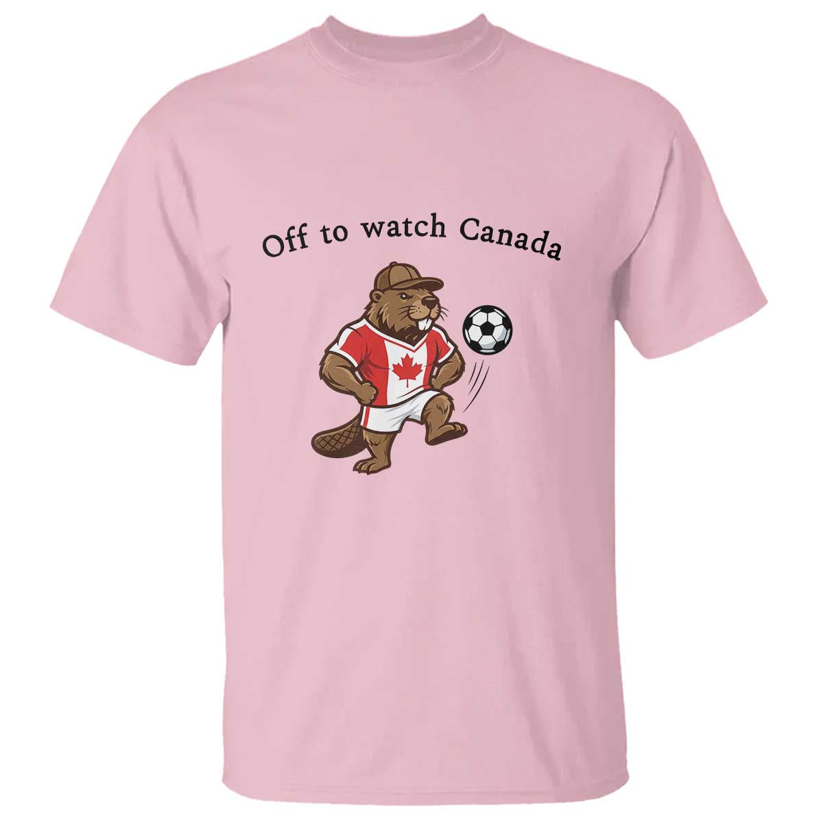 Off to Watch Canada T Shirt Patriotic Canadian Beaver Football Fan Gift